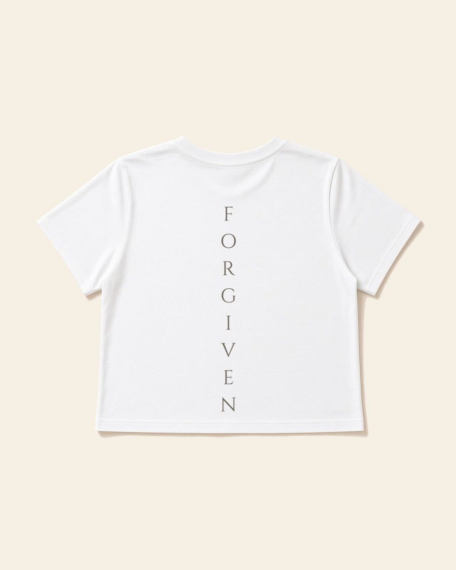 Forgiven - Women's Modern Fit Tee, white, back