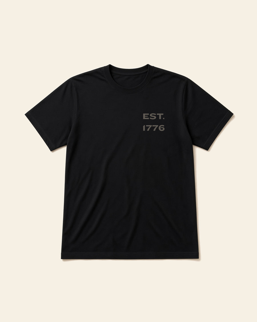 In God We Trust - Adult Organic Bamboo Tee, black, front
