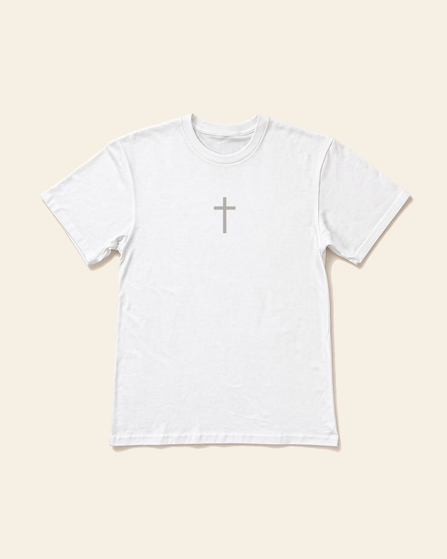 Love Like Jesus - Adult Heavyweight Cotton Tee, white, front