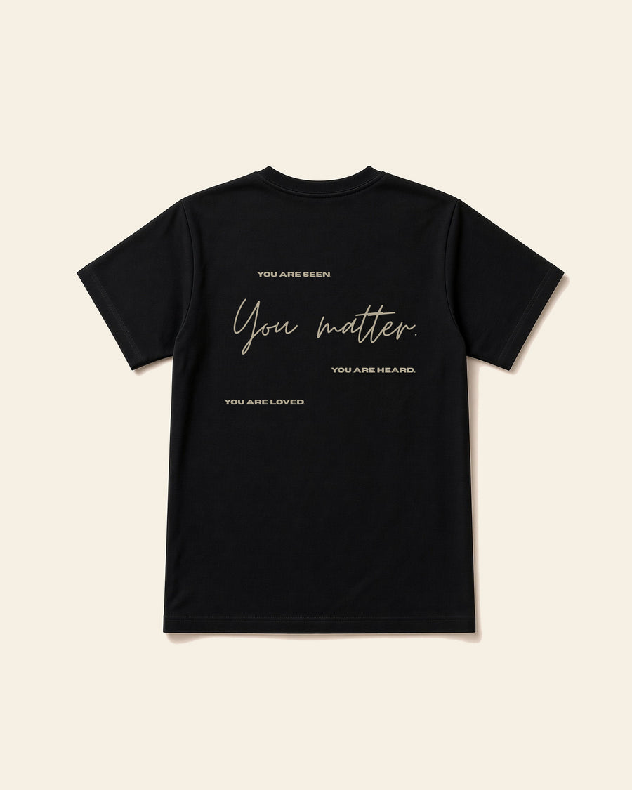 Made to Matter - Adult Everyday Cotton Tee, black, back