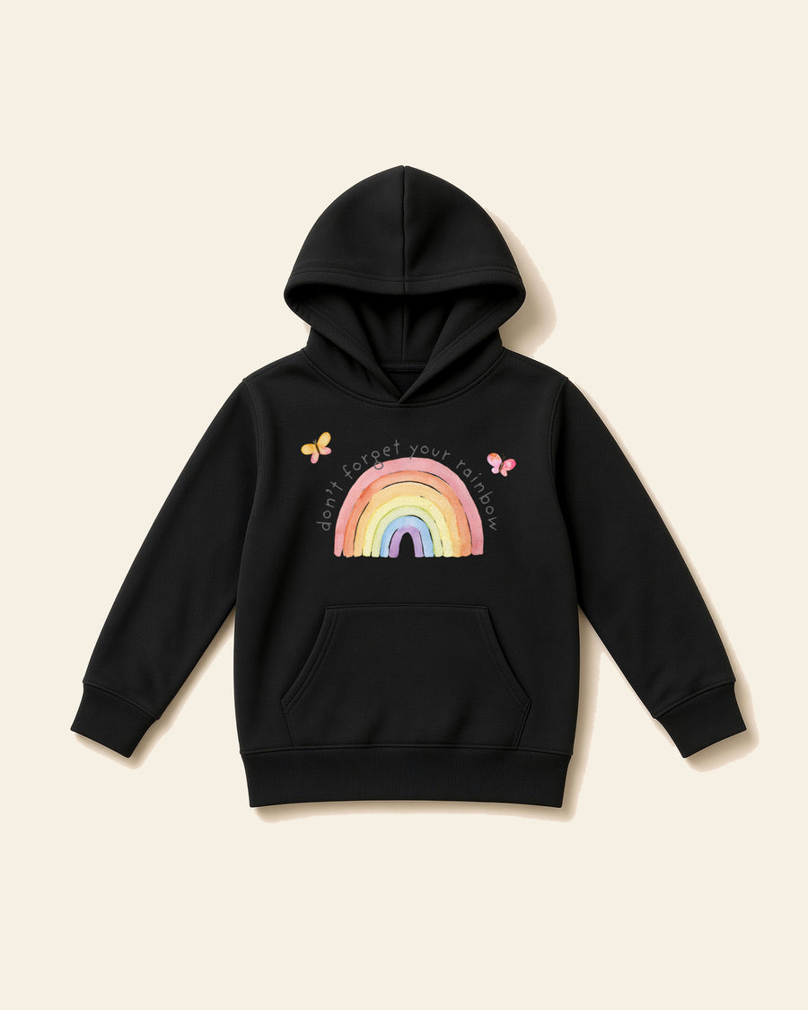 The Rainbow - Toddler Fleece Hoodie, black, front