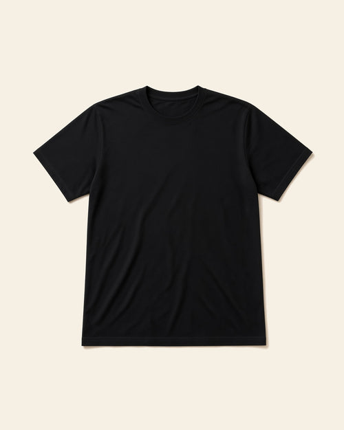 The Grounded - Adult Organic Bamboo Tee, black, front
