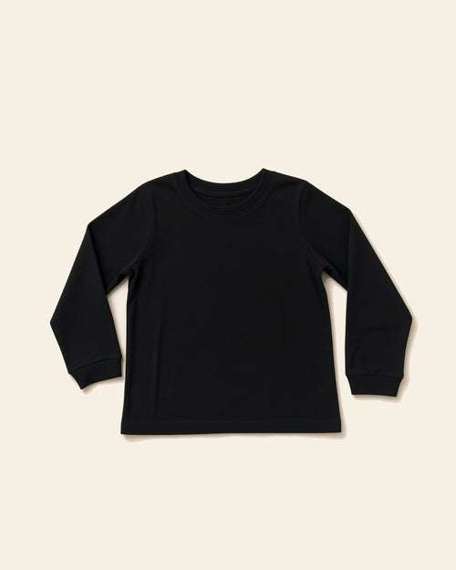 The Journey - Youth Long Sleeve Tee, black, front