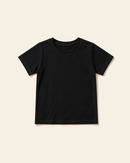 The True - Youth Everyday Cotton Tee, black, front