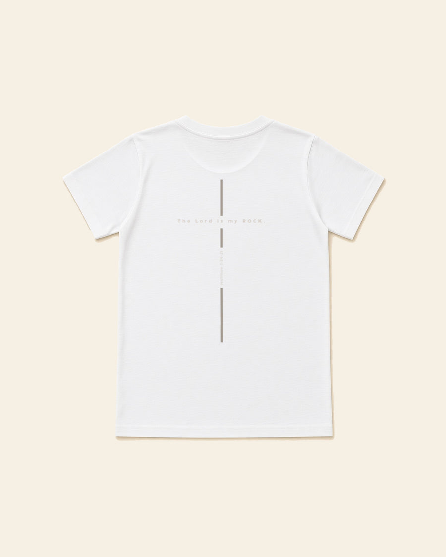 Matthew Cross - Youth Classic Cotton Tee, white, back