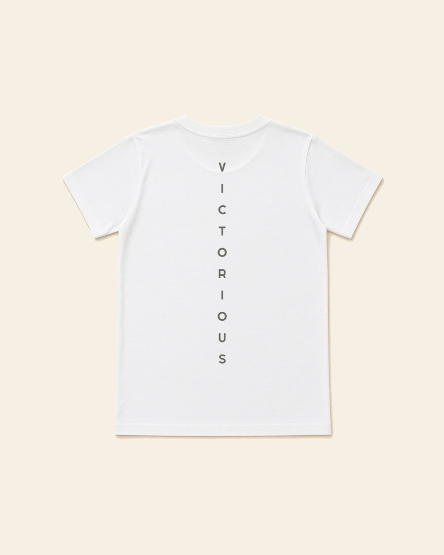 Victorious - Youth Classic Cotton Tee, white, back