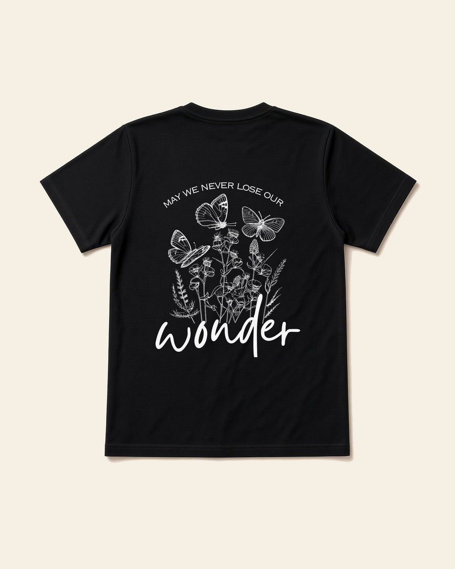Wonder - Adult Organic Bamboo Tee, black, back