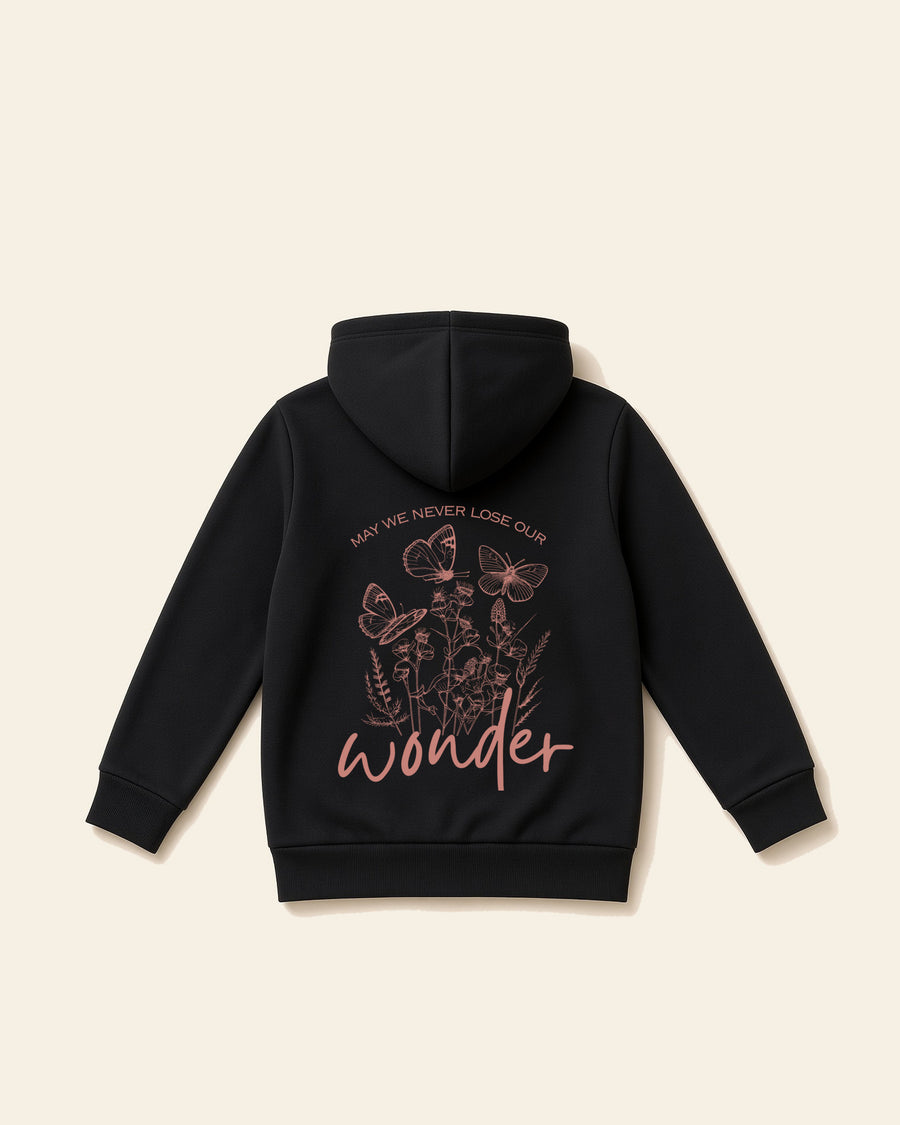 Wonder - Toddler Fleece Hoodie, black, back