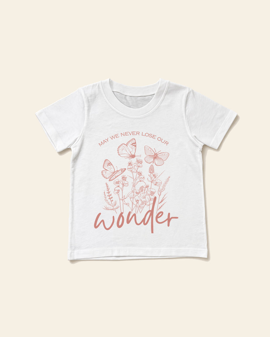 Wonder - Toddler Organic Cotton Tee, white, front