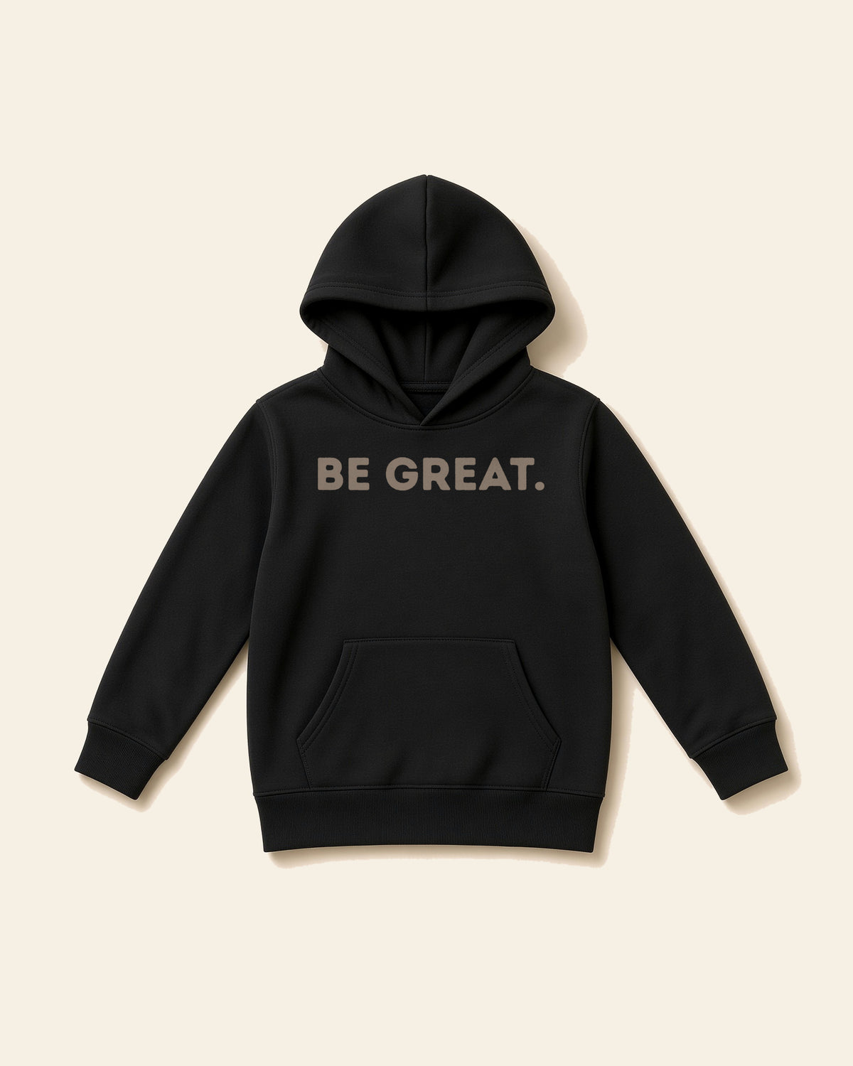 Be Great - Toddler Fleece Hoodie, black, front