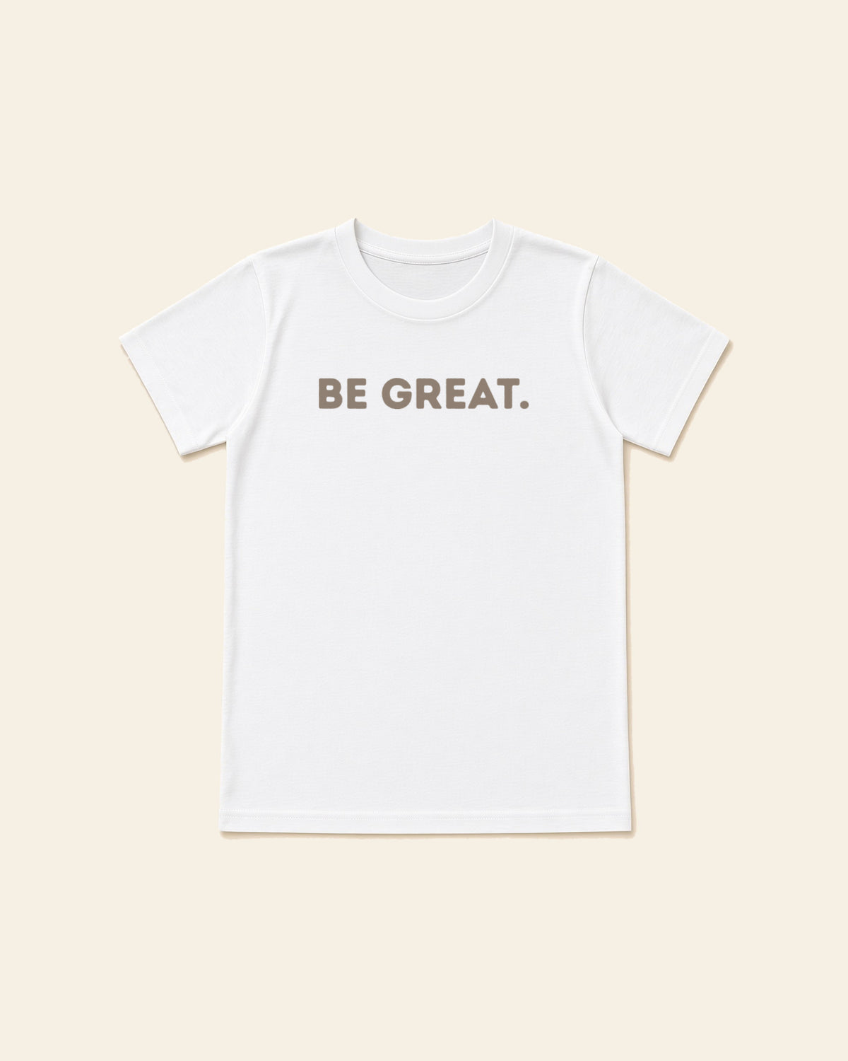 Be Great - Youth Classic Cotton Tee, white, front