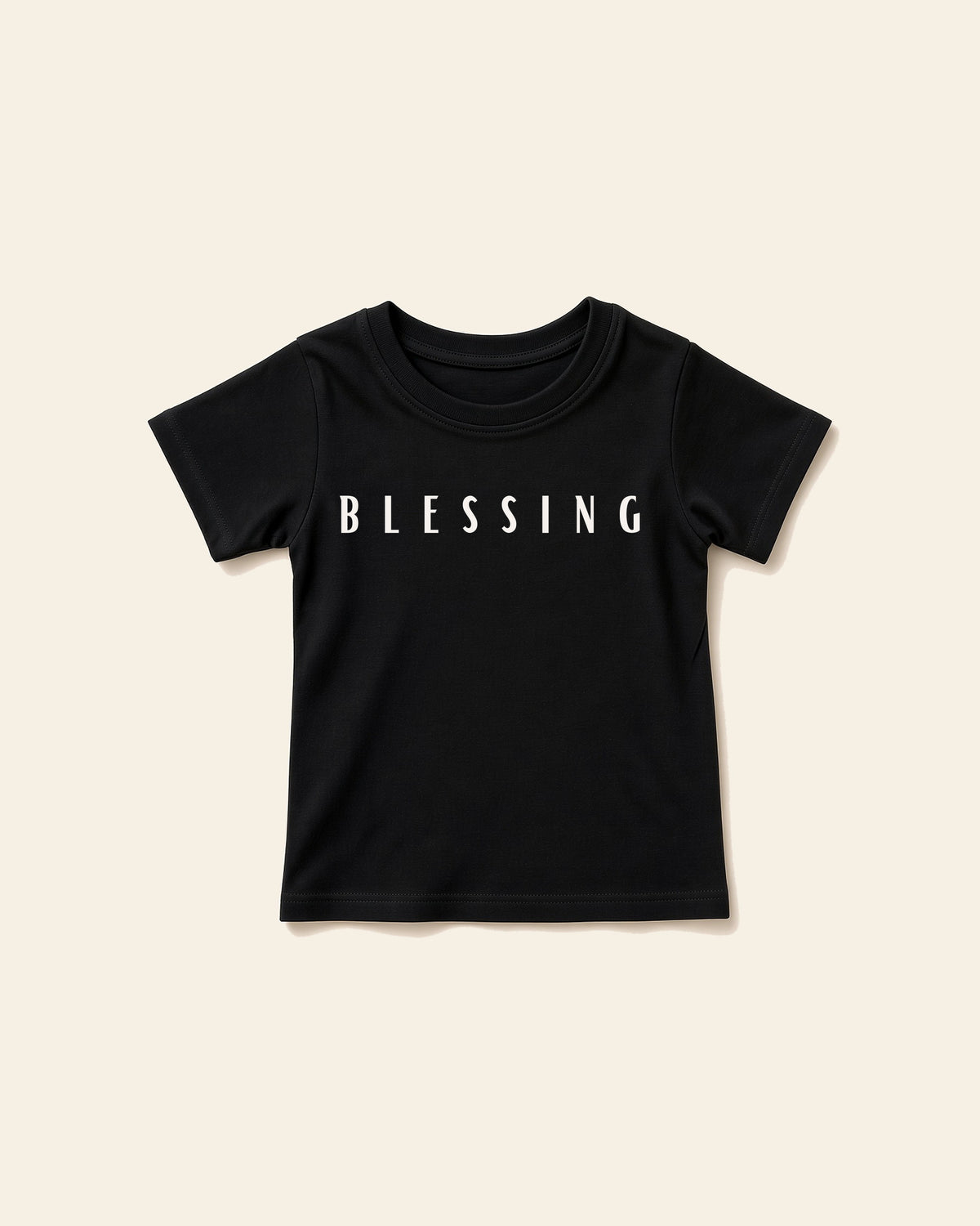 Blessings - Baby Organic Cotton Tee, black, front