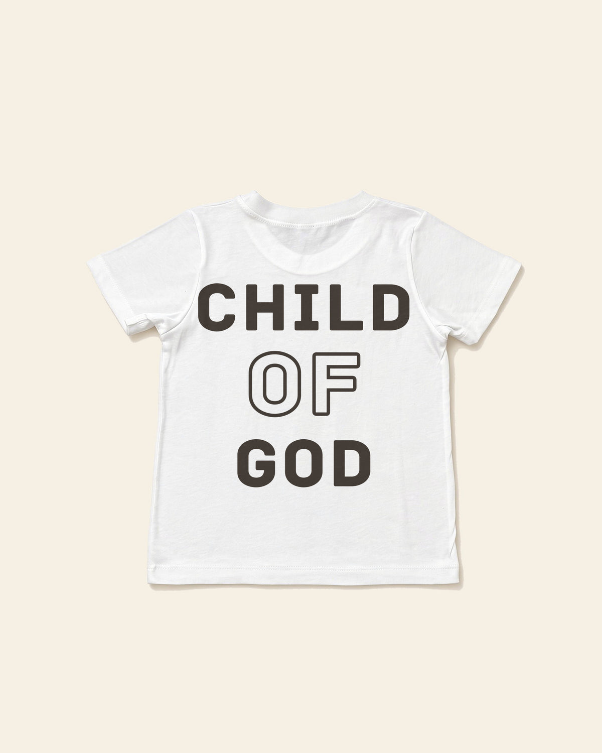 Child of God - Toddler Organic Cotton Tee, white, back