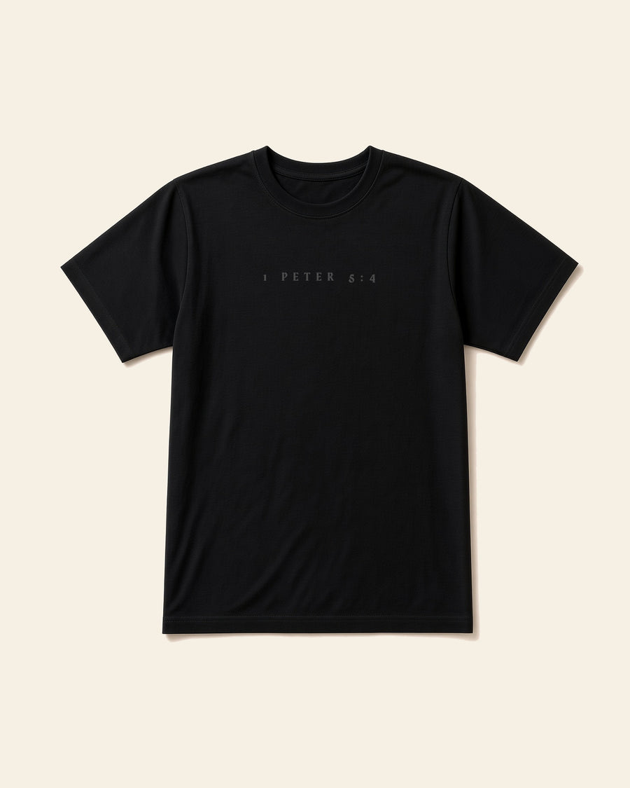 Crown of Glory - Adult Everyday Cotton Tee, black, front