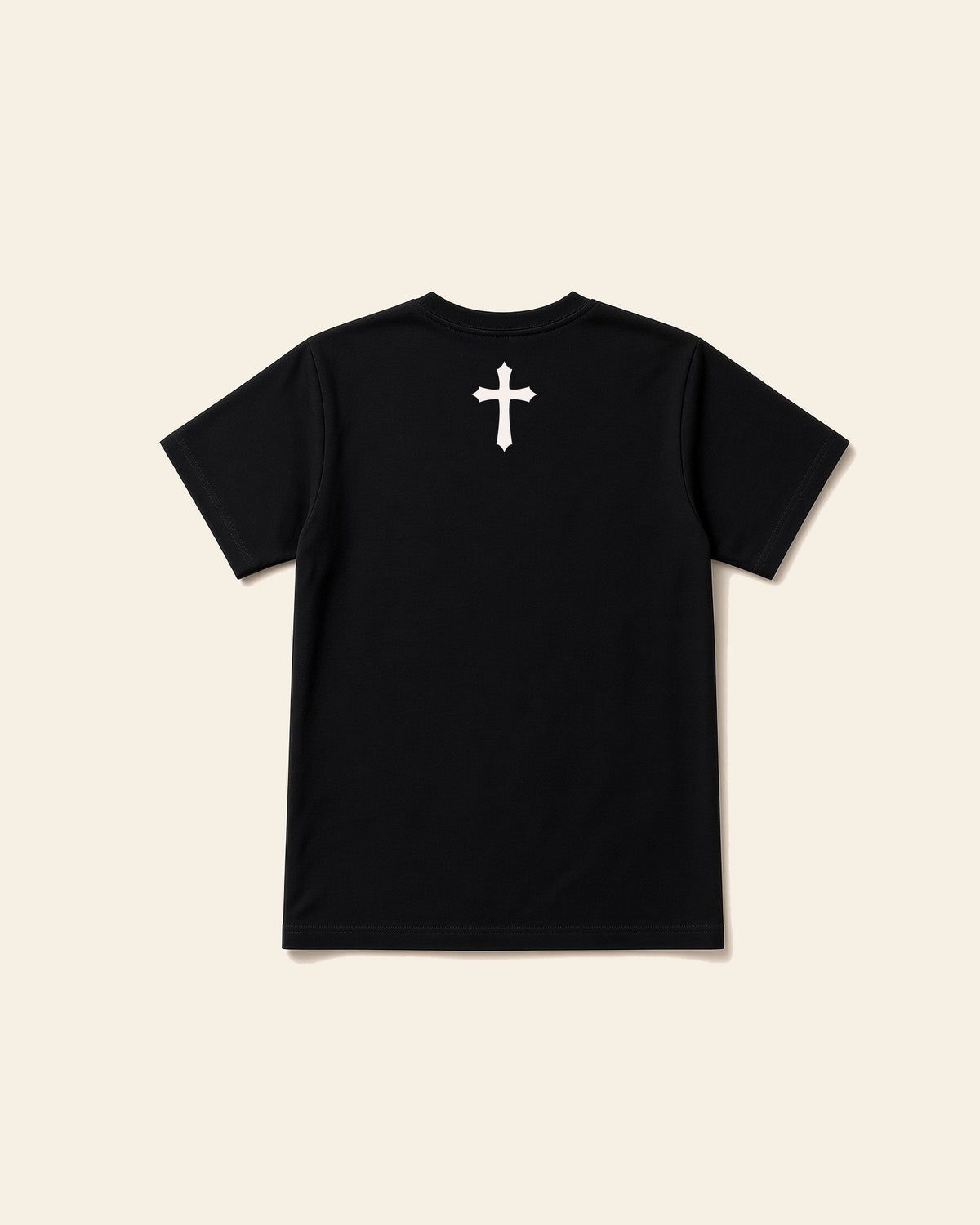 Fear No Evil - Adult Heavyweight Cotton Tee, black, back