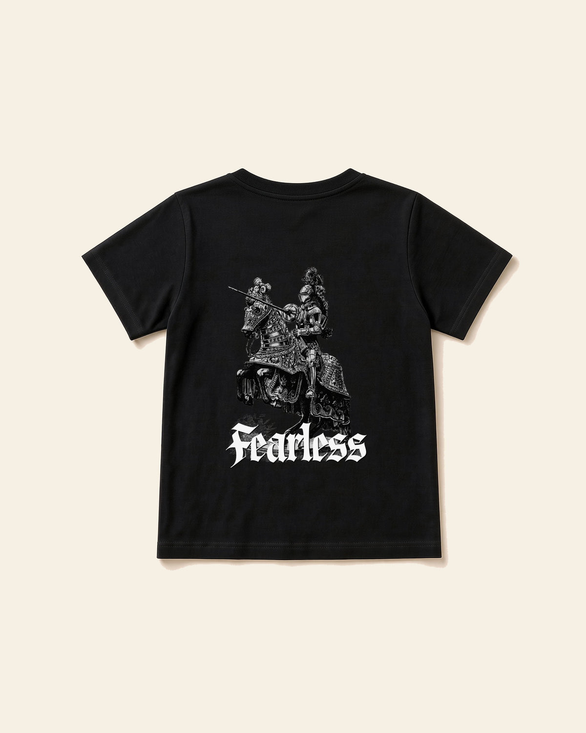 Fearless - Youth Everyday Cotton Tee, black, back