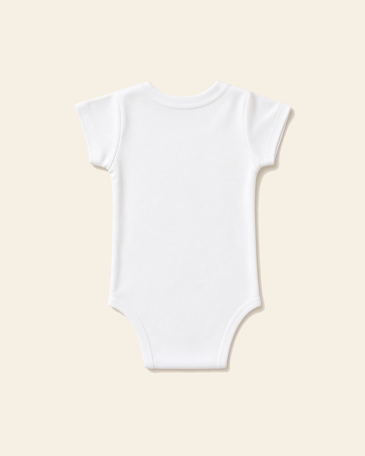 For This Child I Have Prayed Pink - Baby Organic Onesie, white, back