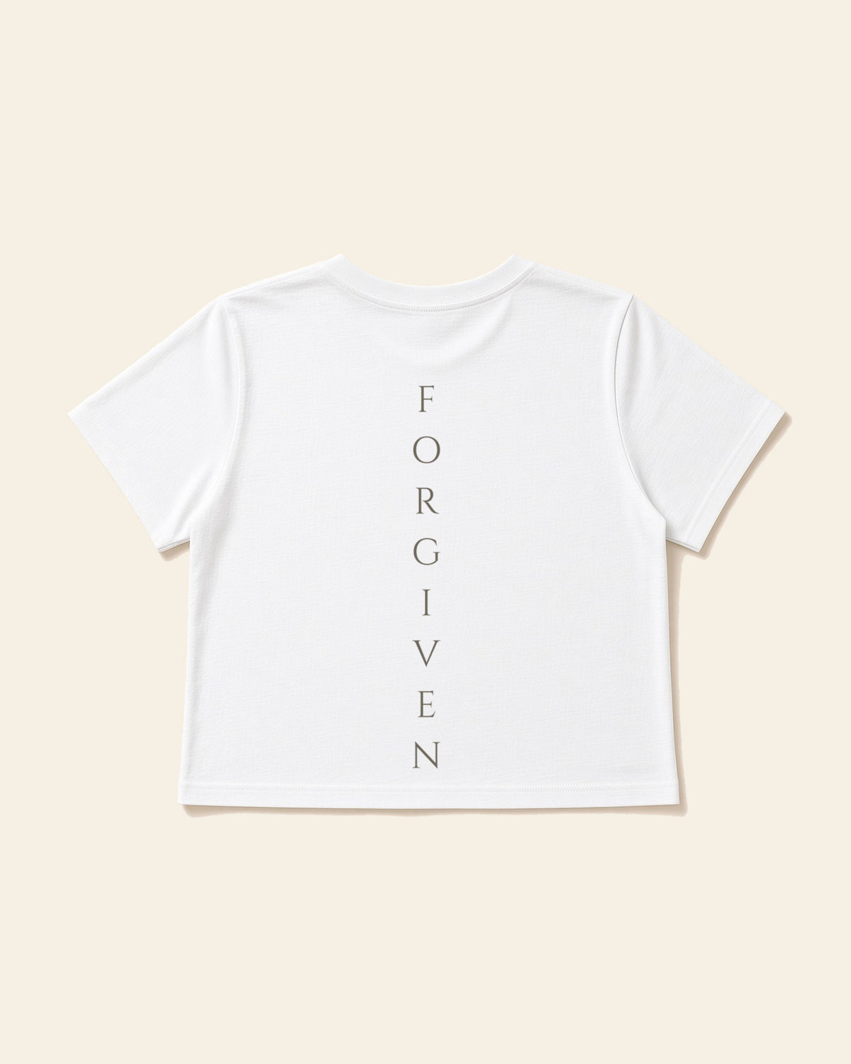 Forgiven - Women's Modern Fit Tee, white, back