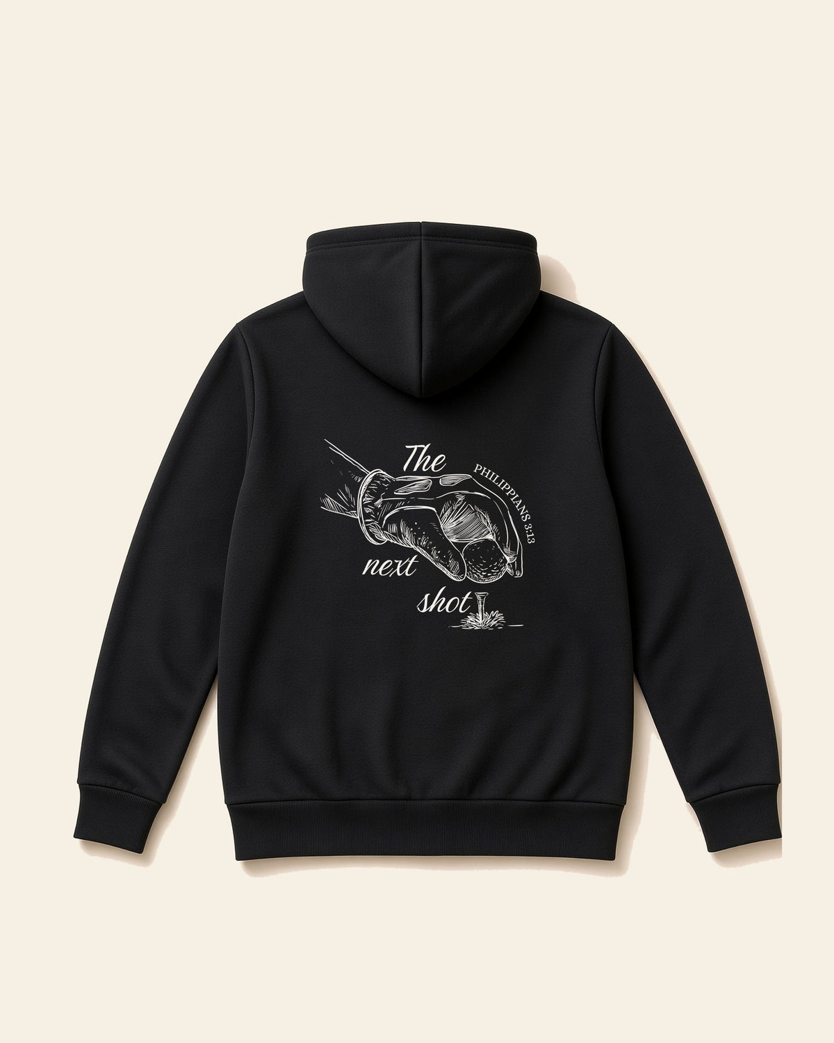 Forward Focus - Adult Heavyweight Fleece Hoodie, black, back