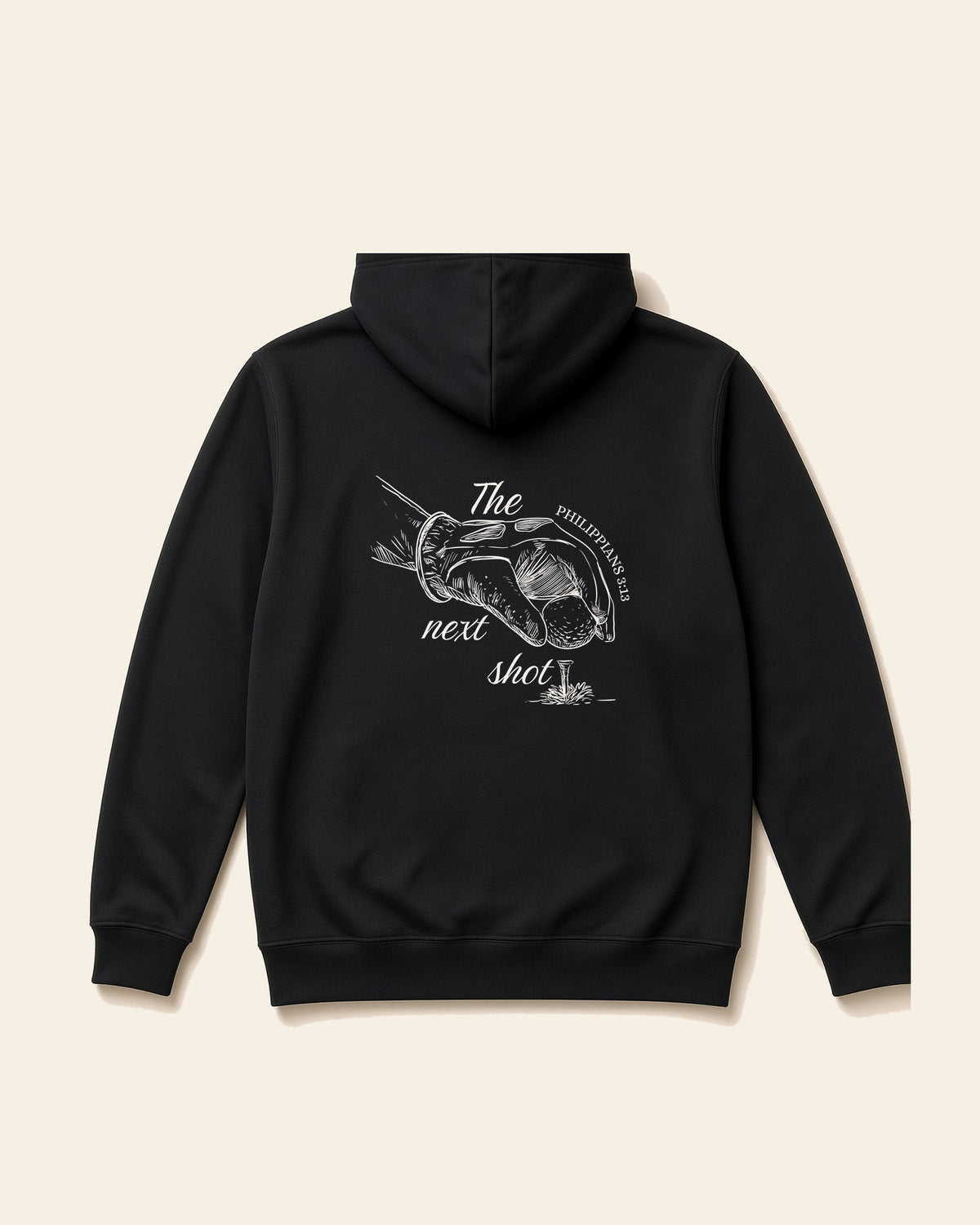 Forward Focus - Adult Fleece Hoodie, black, back