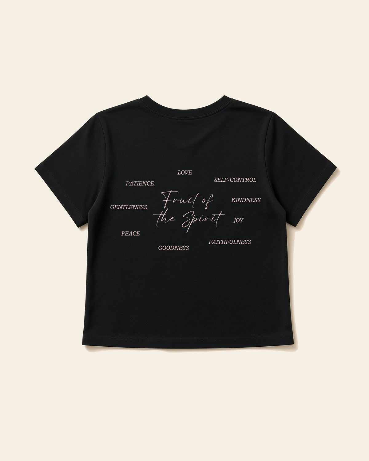 Fruit of the Spirit - Women's Modern Fit Tee, black, back
