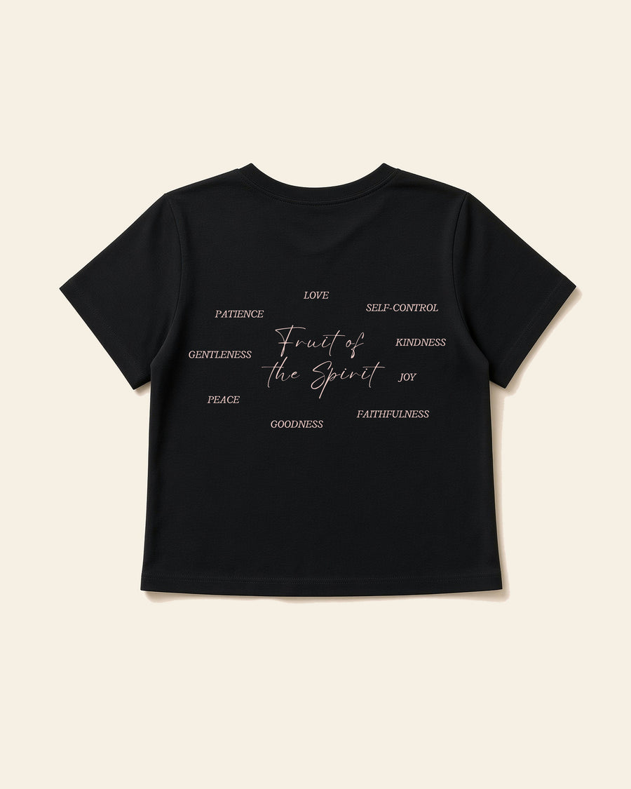 Fruit of the Spirit - Women's Modern Fit Tee, black, back