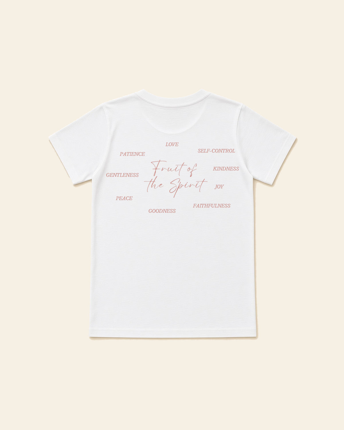 Fruit of the Spirit - Youth Classic Cotton Tee, white, back