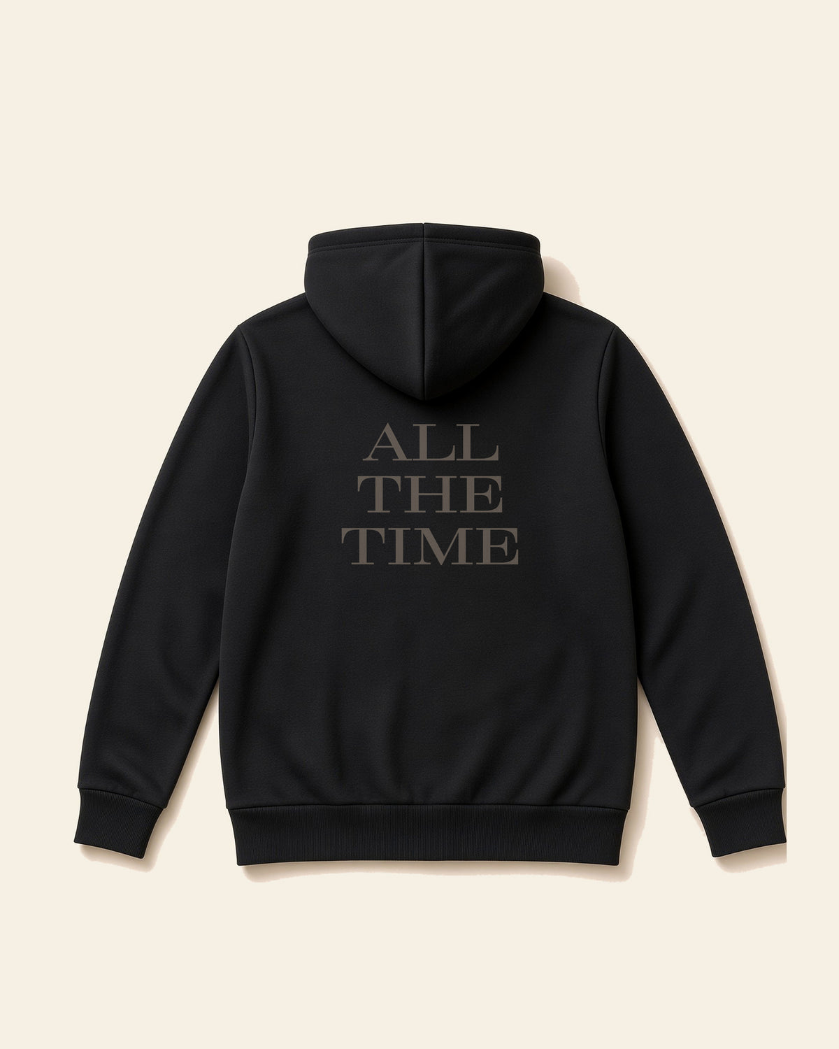 God Is Good All The Time - Adult Heavyweight Fleece Hoodie, black, back