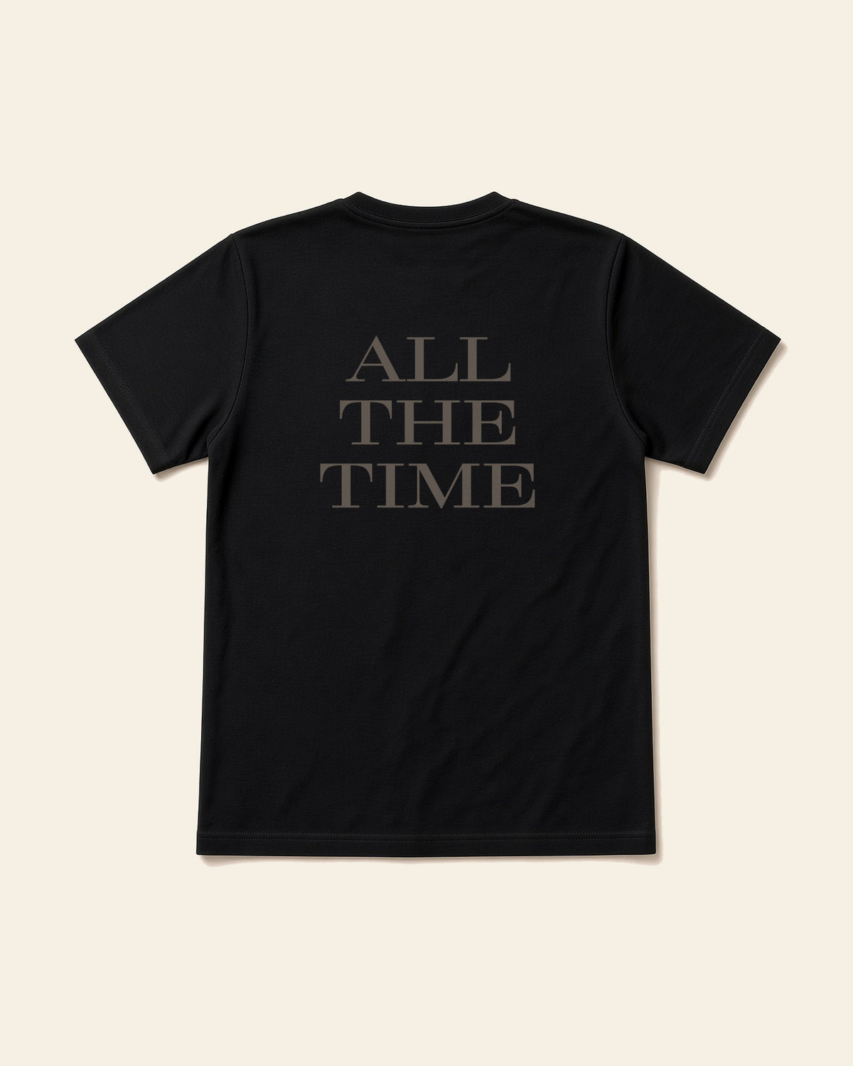 God Is Good All The Time - Adult Organic Bamboo Tee, black, back