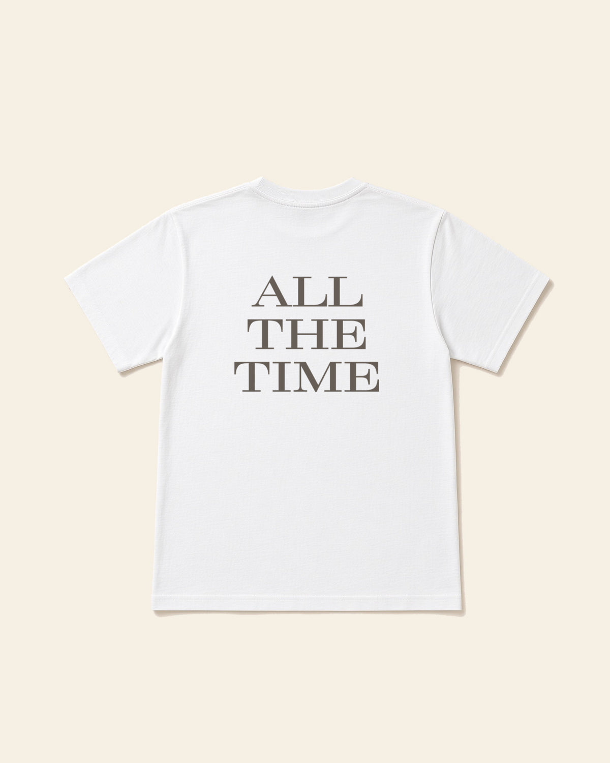 God Is Good All The Time - Adult Heavyweight Cotton Tee, white, back