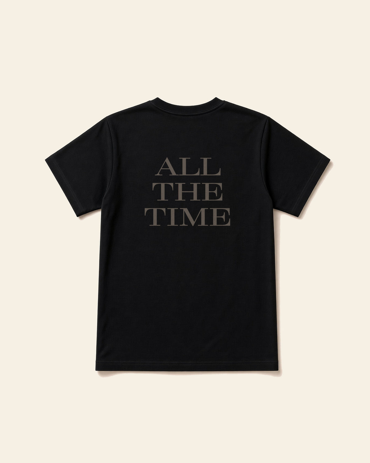 God Is Good All The Time - Adult Everyday Cotton Tee, black, back
