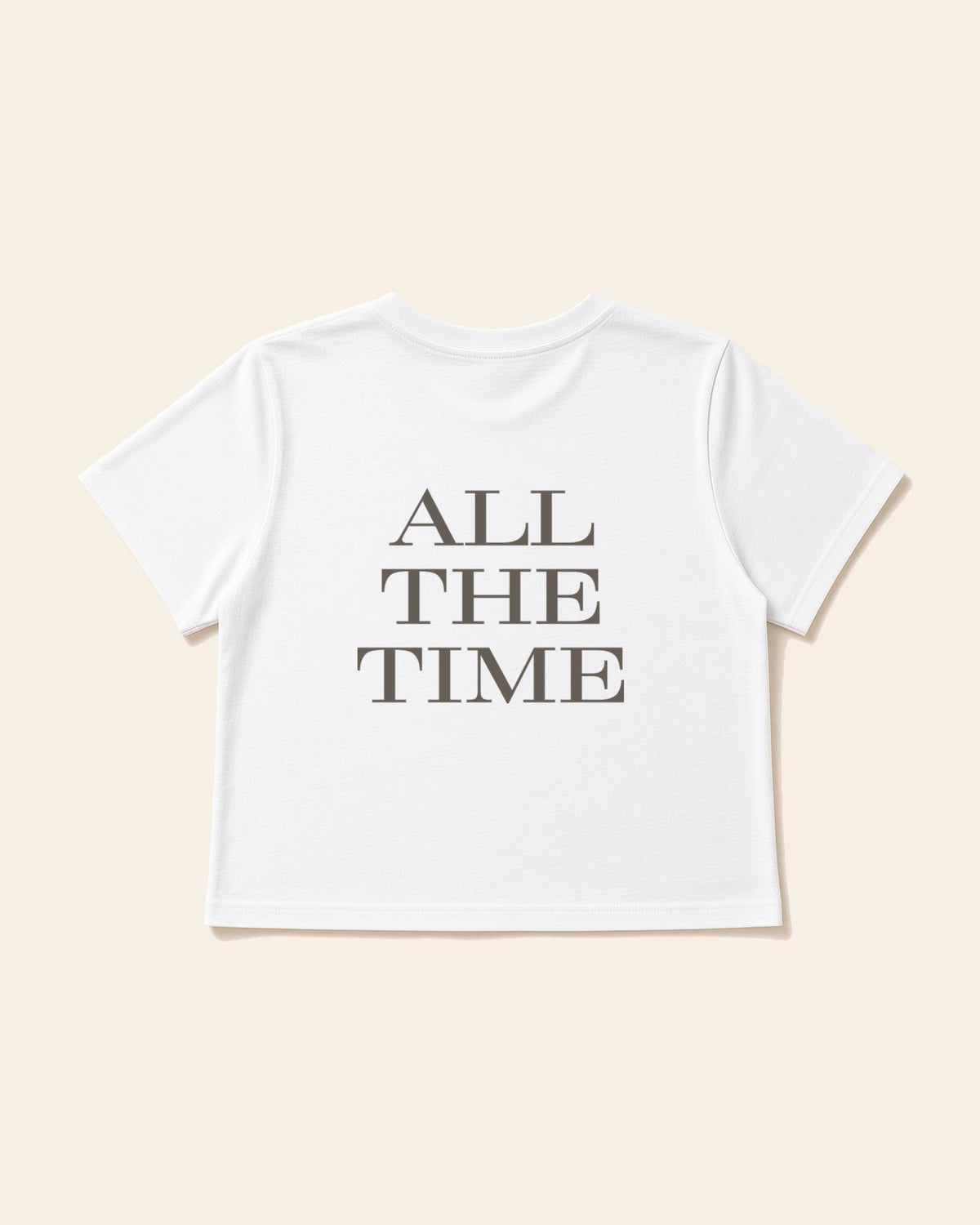 God Is Good All The Time - Women's Modern Fit Tee, white, back