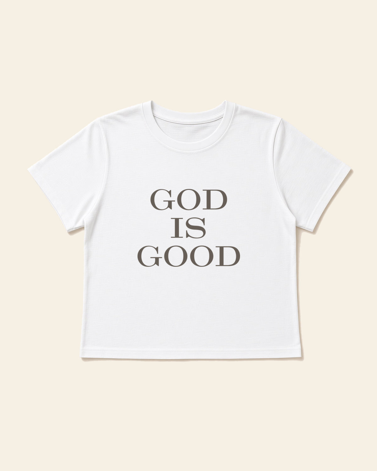 God Is Good All The Time - Women's Modern Fit Tee, white, front
