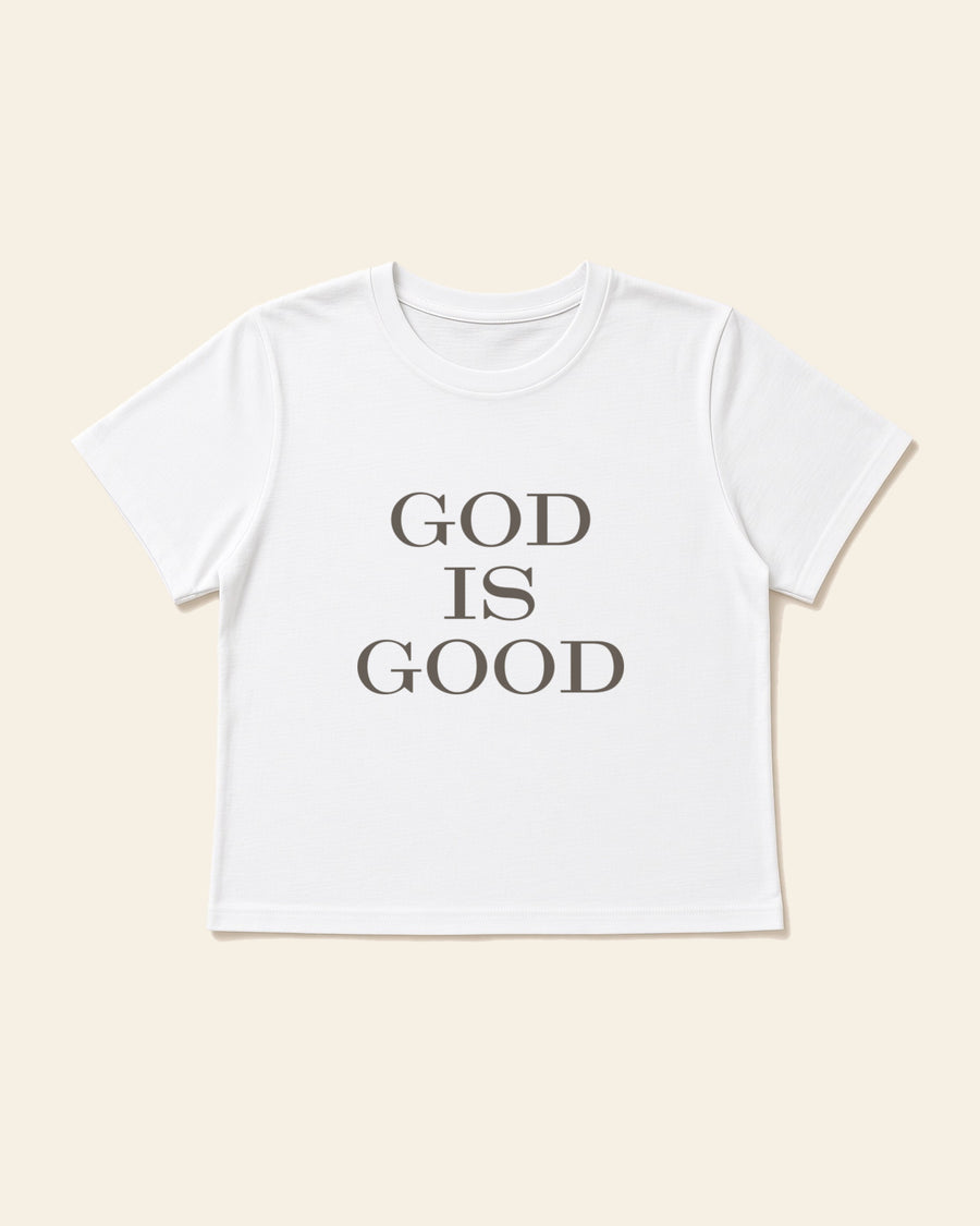 God Is Good All The Time - Women's Modern Fit Tee, white, front