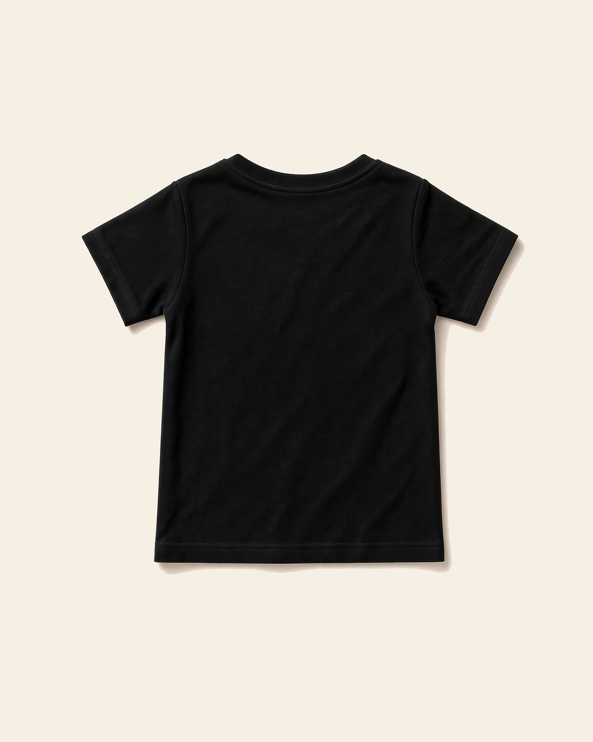 God Says I Am Flowers - Toddler Organic Cotton Tee, black, back