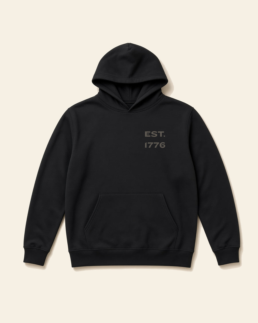 In God We Trust - Adult Fleece Hoodie, black, front