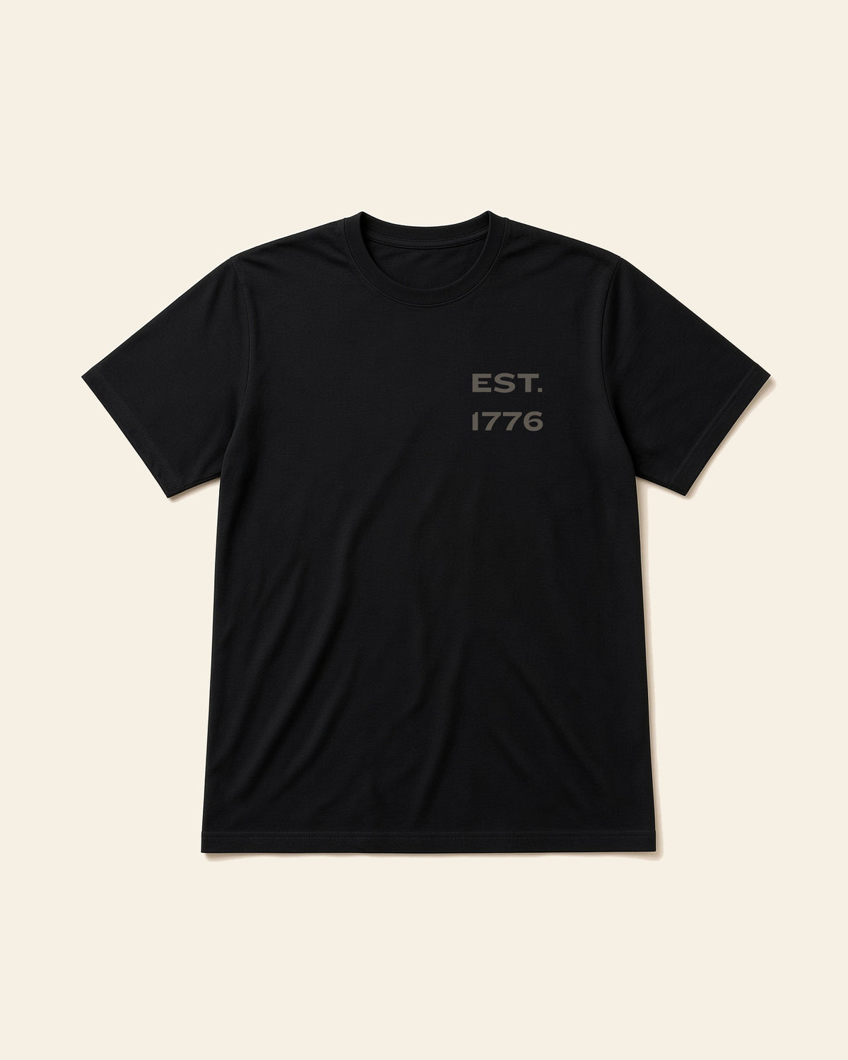 In God We Trust - Adult Organic Bamboo Tee, black, front