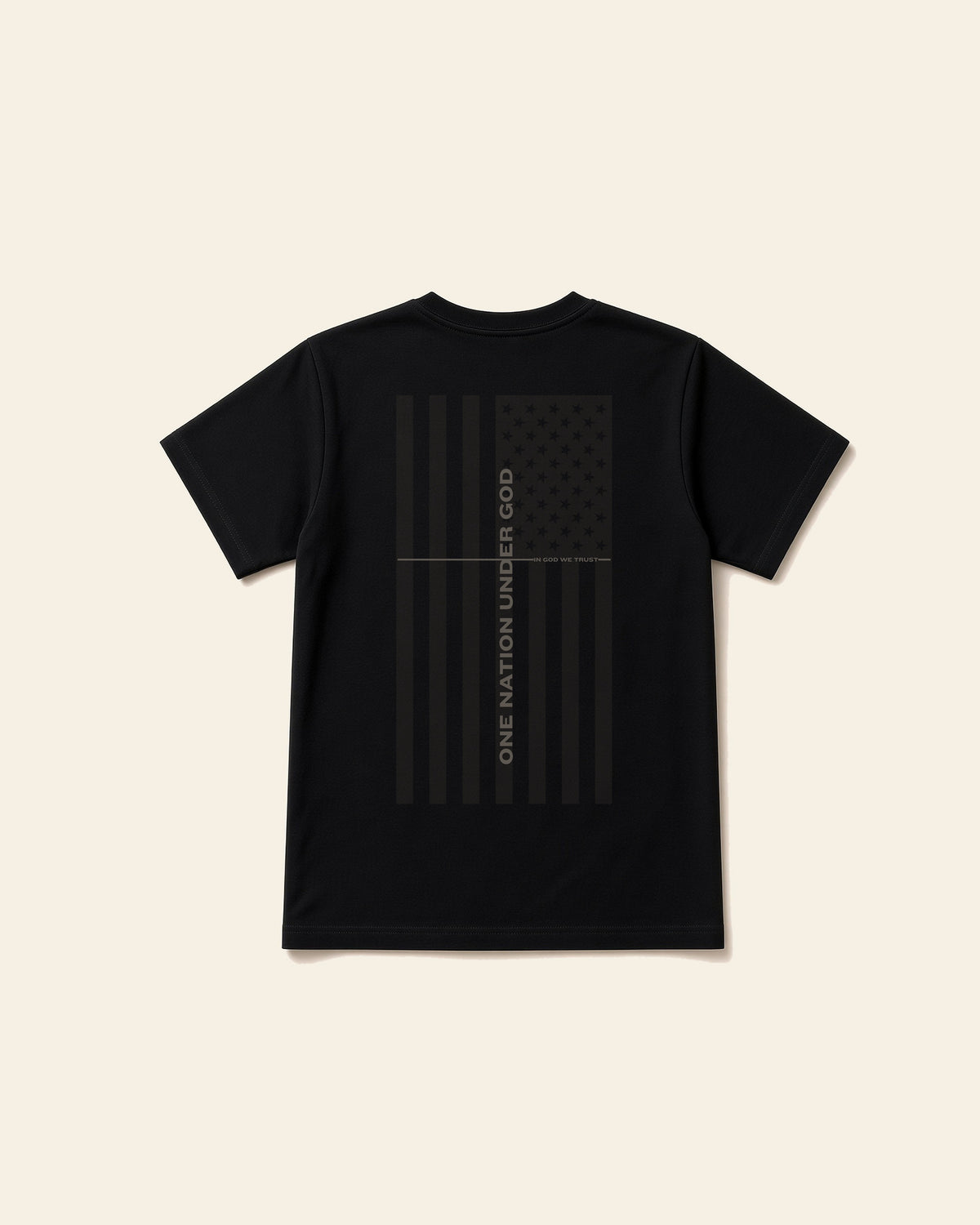 In God We Trust - Adult Heavyweight Cotton Tee, black, back