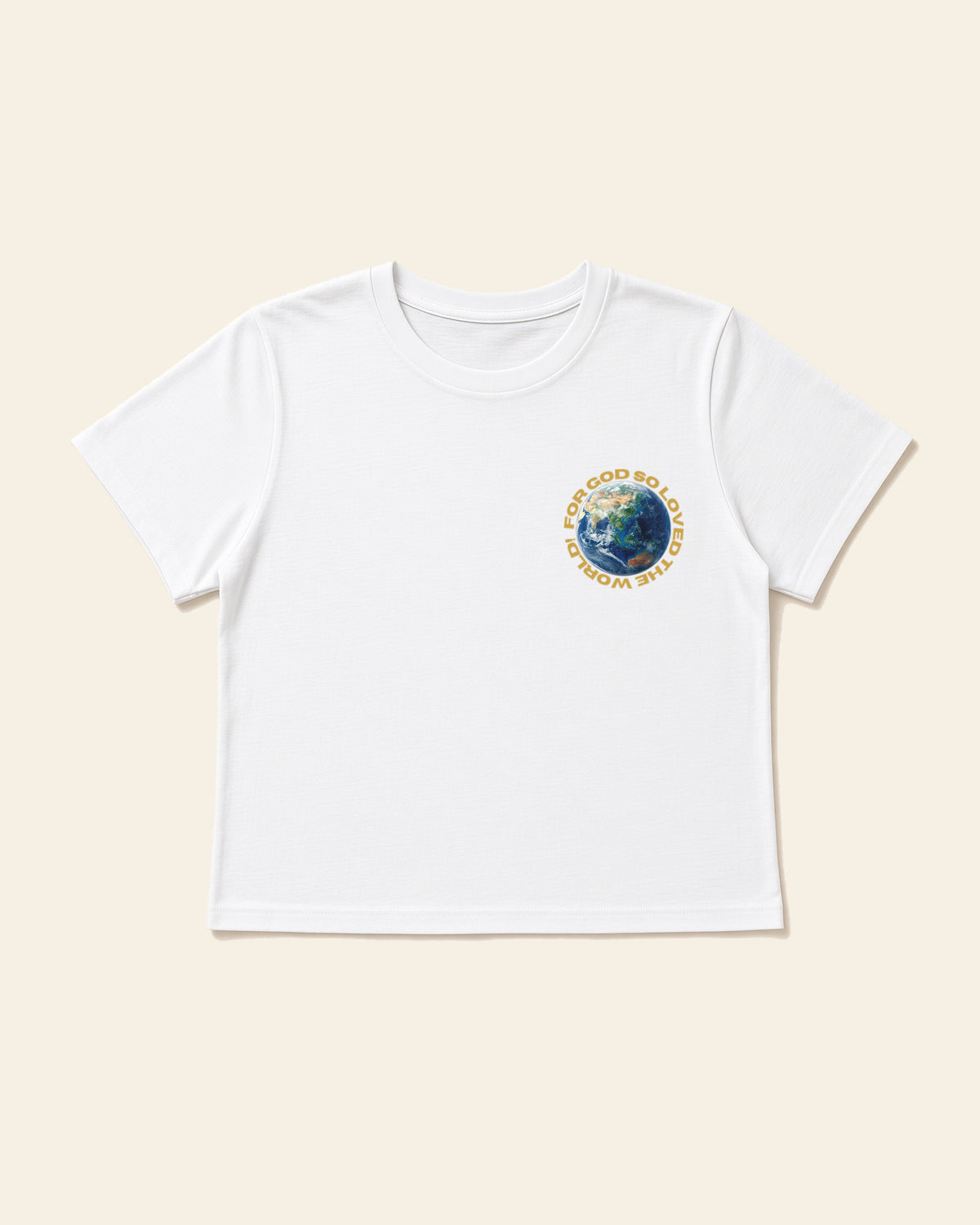 John 3:16 - Women's Modern Fit Tee, white, front