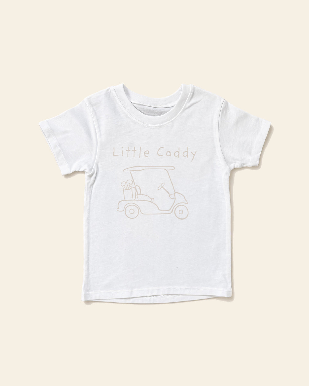 Little Caddy - Baby Organic Cotton Tee, white, front