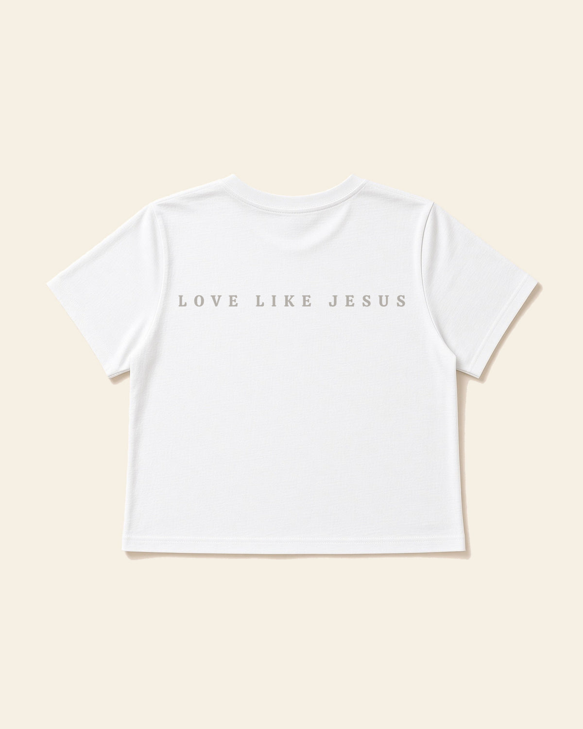 Love Like Jesus - Women's Modern Fit Tee, white, back