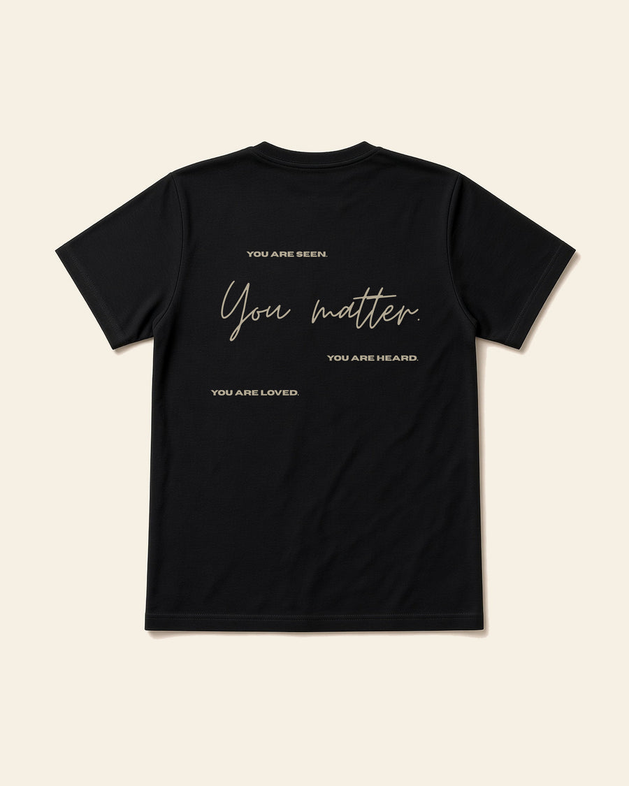Made to Matter - Adult Organic Bamboo Tee, black, back