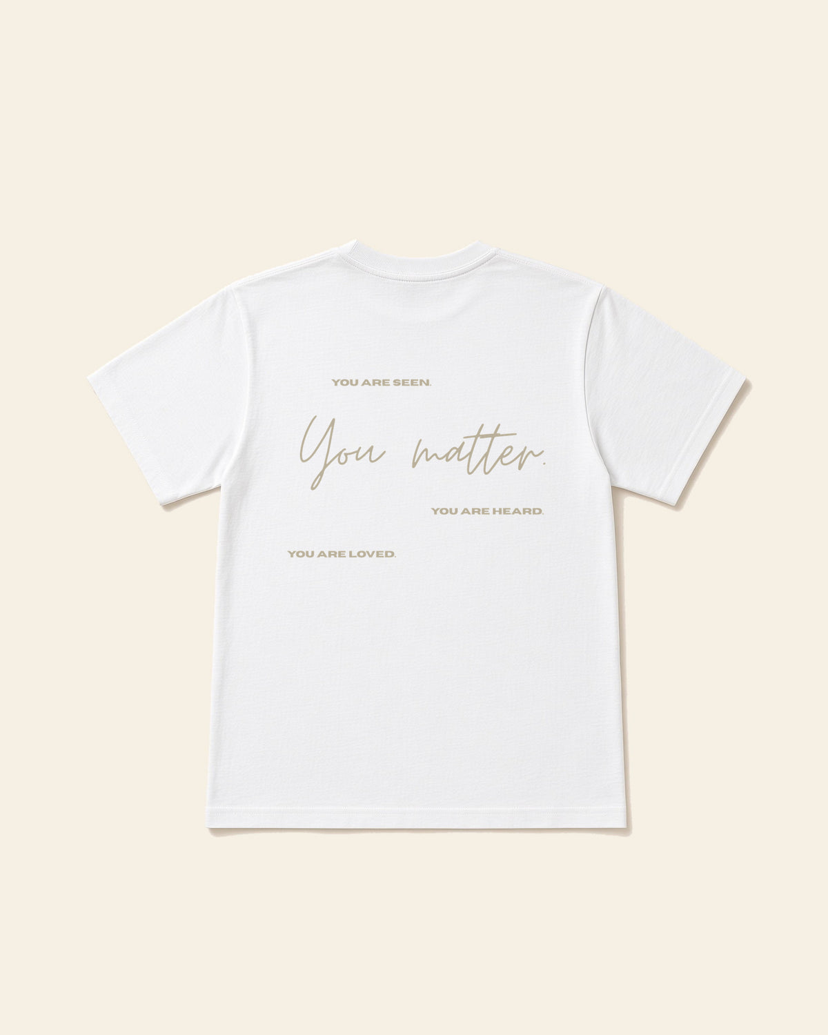 Made to Matter - Adult Heavyweight Cotton Tee, white, back