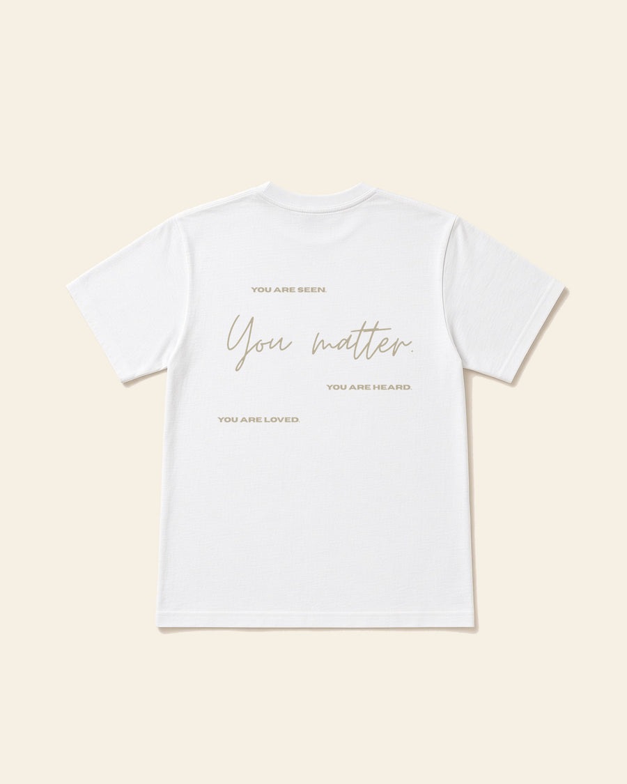 Made to Matter - Adult Heavyweight Cotton Tee, white, back