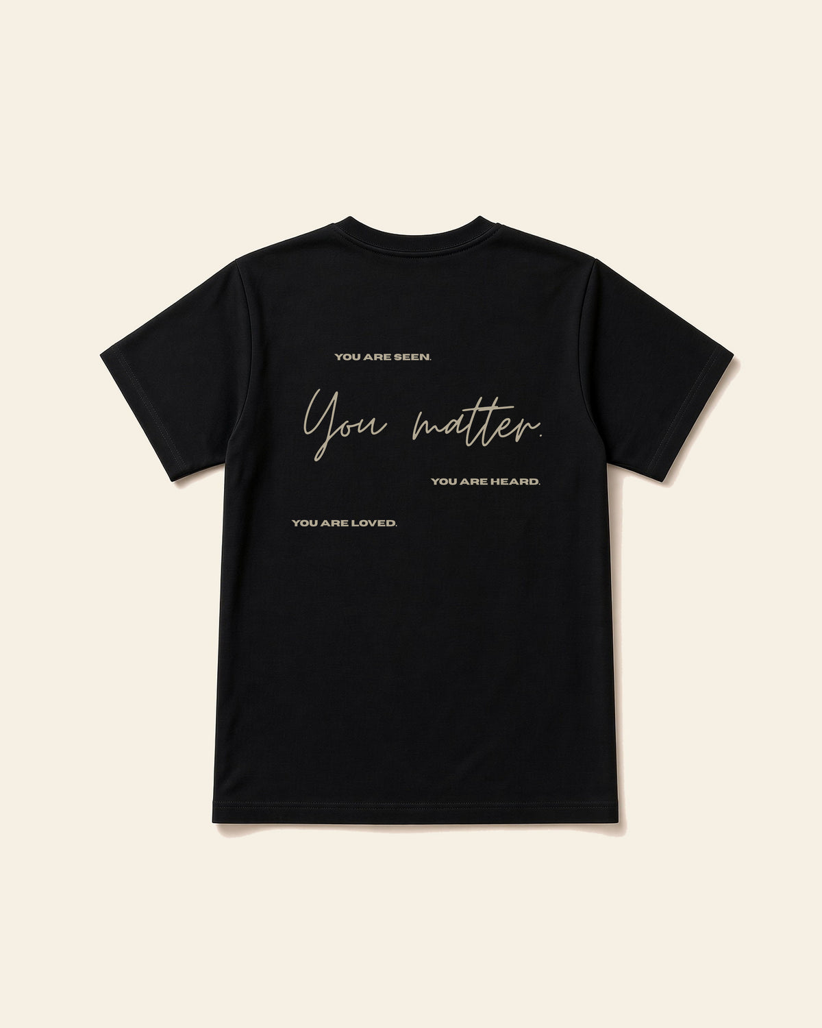 Made to Matter - Adult Everyday Cotton Tee, black, back