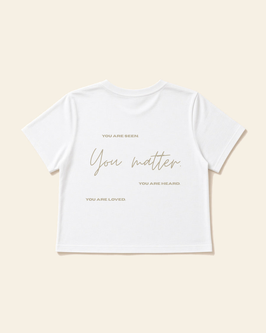 Made to Matter - Women's Modern Fit Tee, white, back