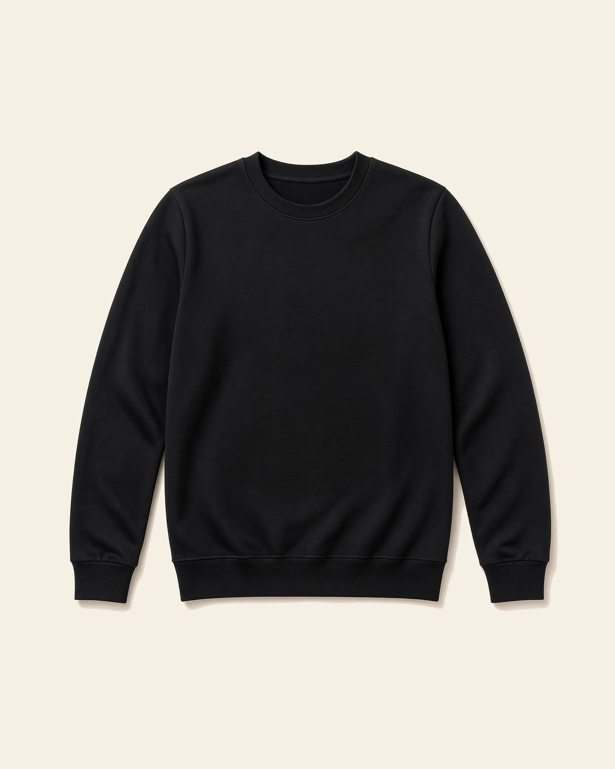 Proverbs Angel White - Adult Fleece Crewneck, black, front