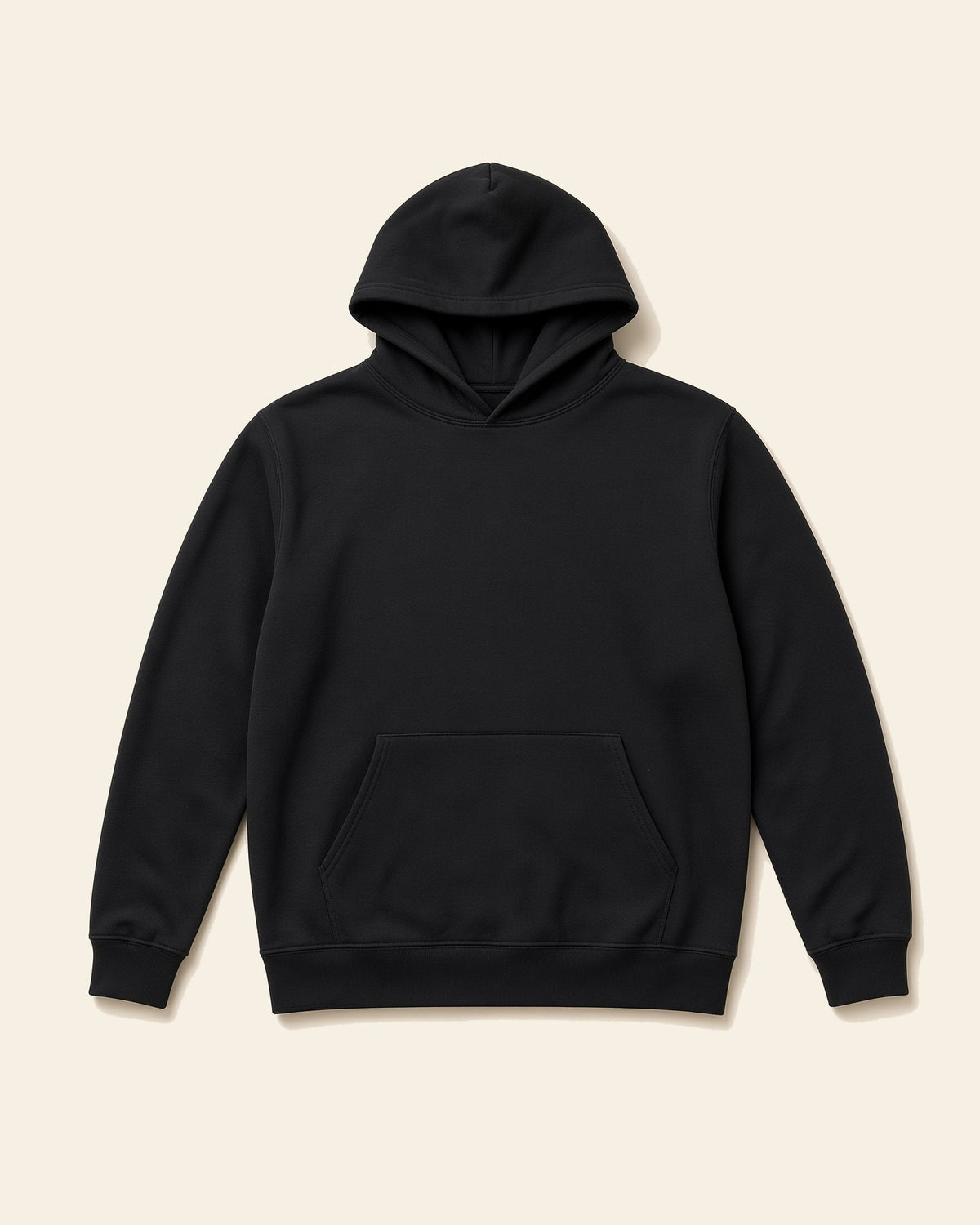 Psalm Boat - Adult Fleece Hoodie, black, front