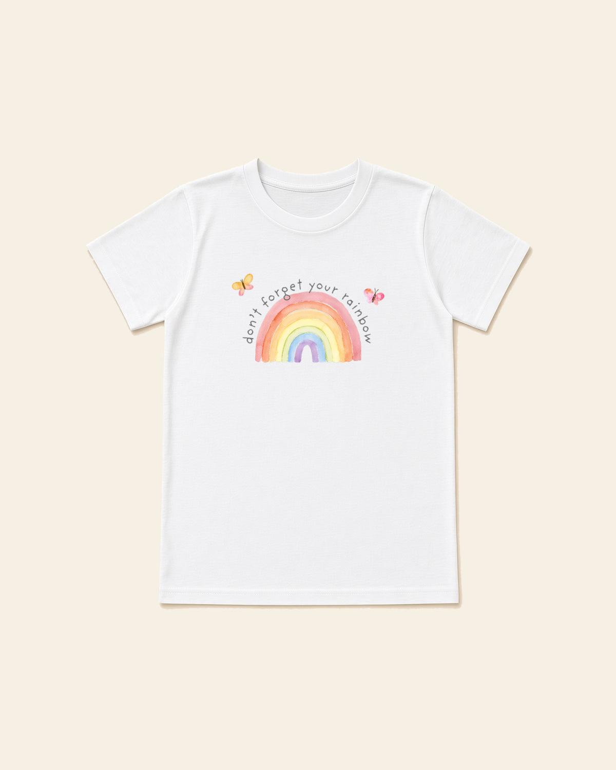 The Rainbow - Youth Classic Cotton Tee, white, front