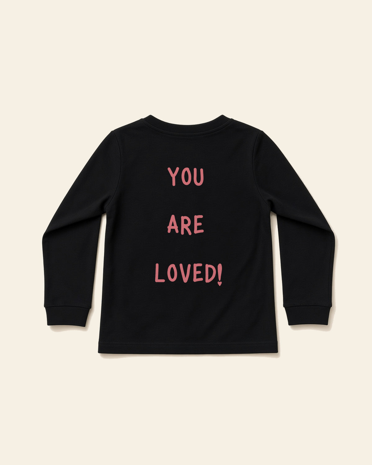 Smile - Toddler Long Sleeve Tee, black, back